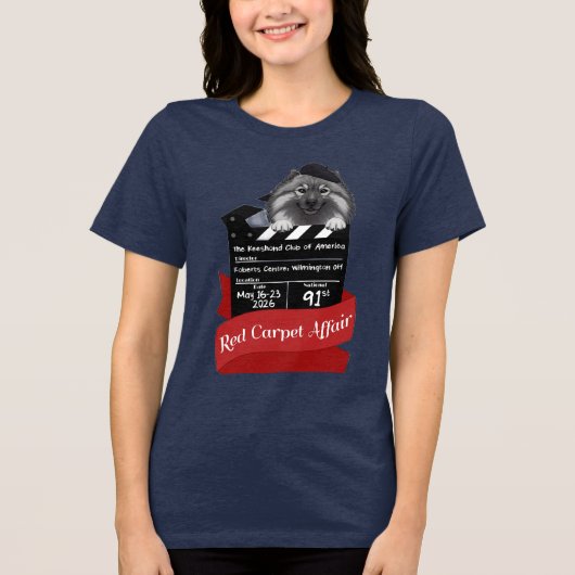 2026 Keeshond National Women's T-Shirt トライブレンドＴシャツ (正面)