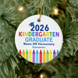 2026 Kindergarten Graduate Custom Graduation Photo セラミックオーナメント