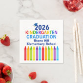 2026 Kindergarten Graduation Custom School Party スタンダードカクテルナプキン (インサイチュ)