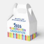 2026 Kindergarten Graduation Custom School Party フェイバーボックス (正面サイド)
