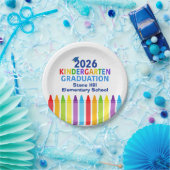2026 Kindergarten Graduation Custom School Party ペーパープレート (パーティー)