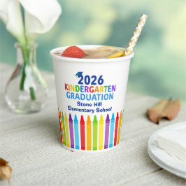 2026 Kindergarten Graduation Custom School Party 紙コップ