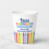 2026 Kindergarten Graduation Custom School Party 紙コップ (裏面)
