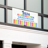2026 Kindergarten Graduation Elementary School 横断幕 (ビルの外側)