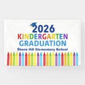 2026 Kindergarten Graduation Elementary School 横断幕 (横)