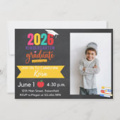 2026 Kindergarten Graduation Invitation with Photo 招待状 (正面)