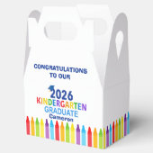 2026 Kindergarten Graduation Party Custom Graduate フェイバーボックス (オープン)