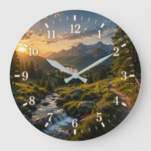 2026 Landscape Clock ラージ壁時計 (正面)