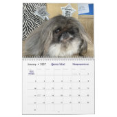 2026 Liz E.'s Pekingese Calendar カレンダー (1月 2027)