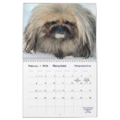 2026 Liz E.'s Pekingese Calendar カレンダー (2月 2026)
