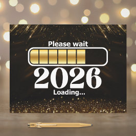 2026 Loading Please Wait Happy New Year シーズンポストカード