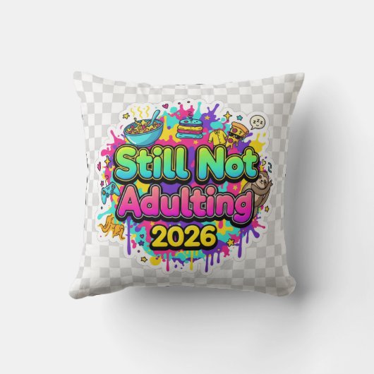 2026 Loading... Progress Bar Sticker クッション (裏面)