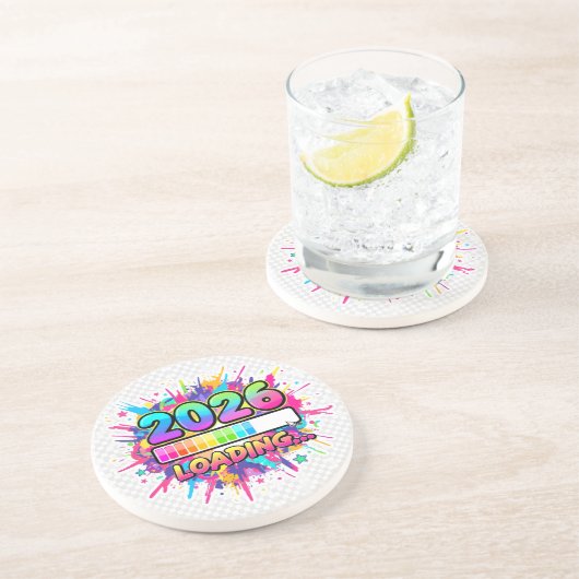 2026 Loading... Progress Bar Sticker コースター (側面)