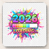 2026 Loading... Progress Bar Sticker コースター (正面)
