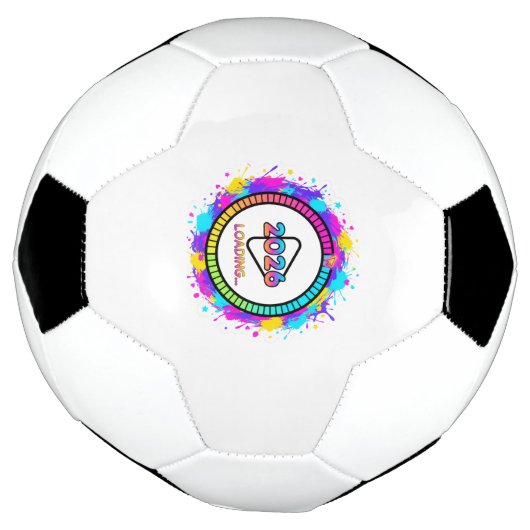 2026 Loading Progress Bar Sticker サッカーボール (回転)