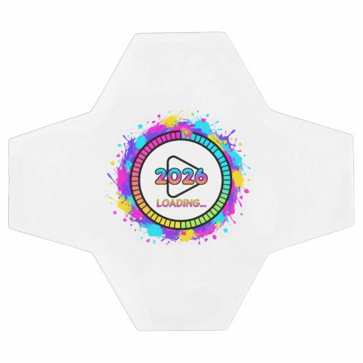 2026 Loading Progress Bar Sticker サッカーボール (フラット)