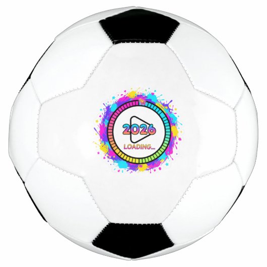 2026 Loading Progress Bar Sticker サッカーボール (正面)