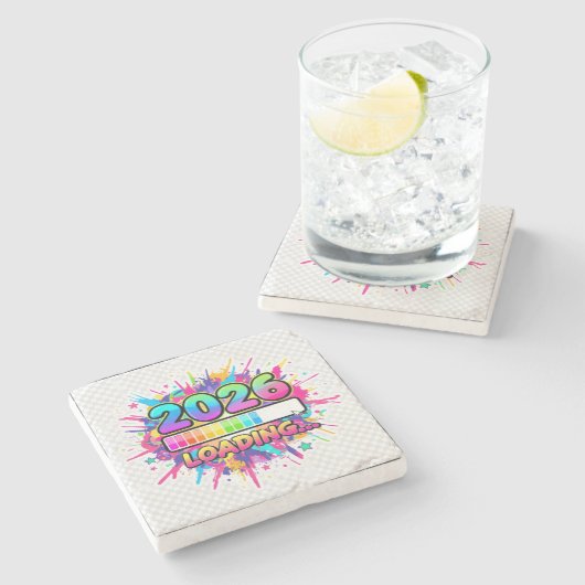 2026 Loading... Progress Bar Sticker ストーンコースター (横)