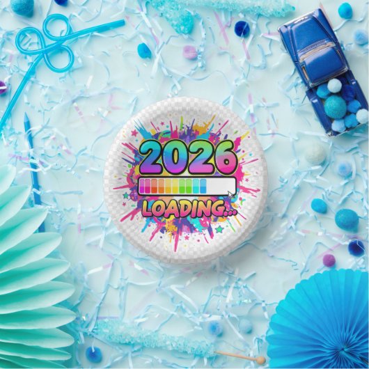 2026 Loading... Progress Bar Sticker ペーパーボウル (パーティー)