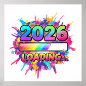 2026 Loading... Progress Bar Sticker ポスター (正面)