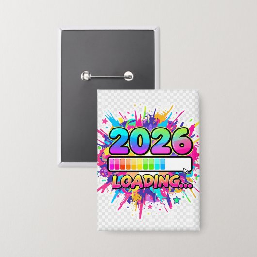 2026 Loading... Progress Bar Sticker 缶バッジ (正面/裏面)