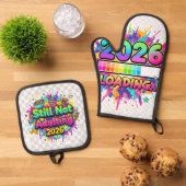 2026 Loading... Progress Bar Sticker 鍋つかみ&鍋敷きセット (トップダウン)