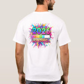 2026 Loading Progress Bar Sticker Tシャツ (裏面)