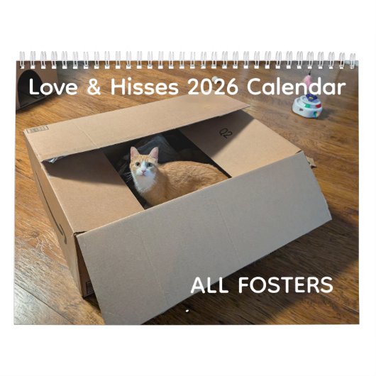 2026 Love & Hisses Calendar - ALL FOSTERS カレンダー (カバー)