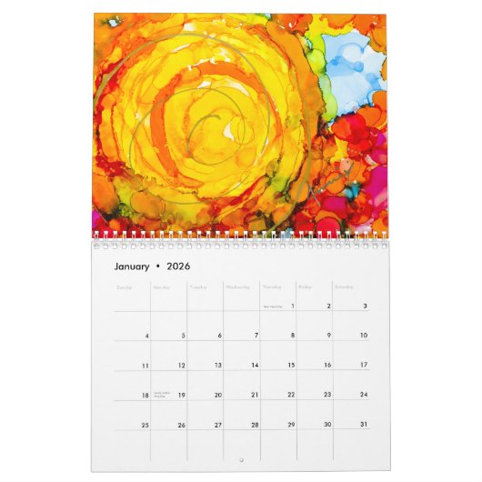 2026 Lovitude Calendar カレンダー (1月 2026)