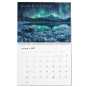 2026 Luminous Cosmic Harmony Wall Calendar カレンダー (1月 2027)