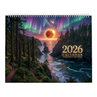 2026 Luminous Cosmic Harmony Wall Calendar カレンダー