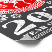 2026 Lunar Chinese New Year Fire Horse ポスター (角)