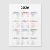 2026 magnet calendar (正面)