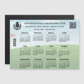 2026 Magnet Calendar Golf Club League Logo QR Code (正面/裏面)