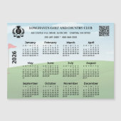 2026 Magnet Calendar Golf Club League Logo QR Code (正面)