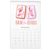 2026 Mahjong Time Wall  カレンダー (2月 2027)