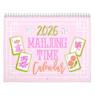 2026 Mahjong Time Wall Calendar カレンダー