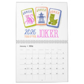 2026 Mahjong Time Wall Calendar カレンダー (1月 2026)