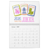 2026 Mahjong Time Wall Calendar カレンダー (1月 2027)