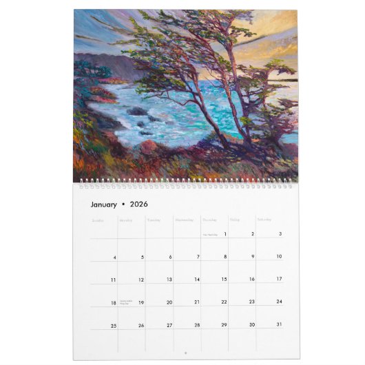 2026 Majestic Trees Calendar カレンダー (1月 2026)