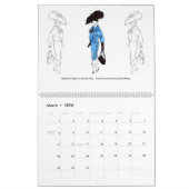 2026 Matisse Doll Fashion Illustration Calendar カレンダー (3月 2026)