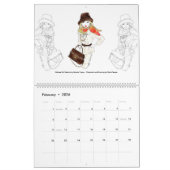 2026 Matisse Doll Fashion Illustration Calendar カレンダー (2月 2026)