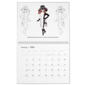 2026 Matisse Doll Fashion Illustration Calendar カレンダー (1月 2026)