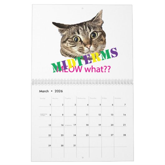 2026 MEOW what?? Calendar カレンダー (3月 2026)