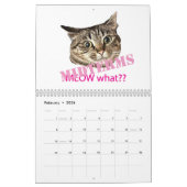 2026 MEOW what?? Calendar カレンダー (2月 2026)