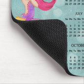 2026 Mermaid Desk Calendar Mouse Pad マウスパッド (コーナー)