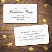 2026 Mini Graduation Party Invitation Classic Card 名刺