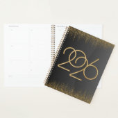2026 Minimal Black & Gold Planner Cover  プランナー手帳 (ディスプレー)
