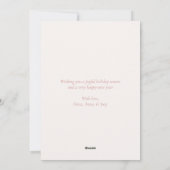 2026 Minimal Pink Ivory Typography Photo New Year シーズンカード (裏面)
