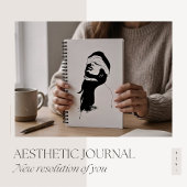 2026 Minimal Silhouette Journal for Reflection ノートブック